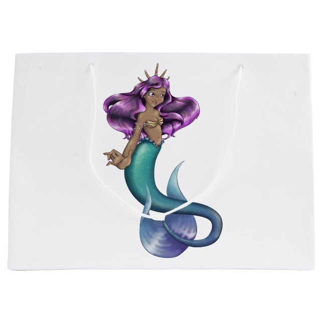 Mermaid Iole Large Gift Bag (Front)