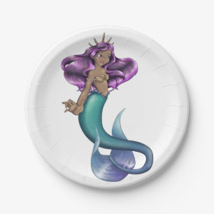 Mermaid Iole Paper Plate
