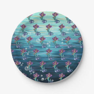 Mermaid Iole Paper Plate