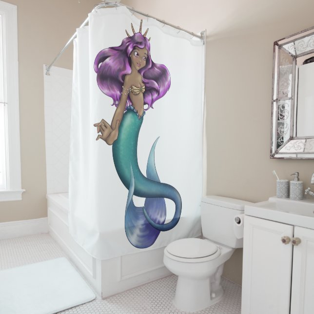 Mermaid Iole Shower Curtain (In Situ)