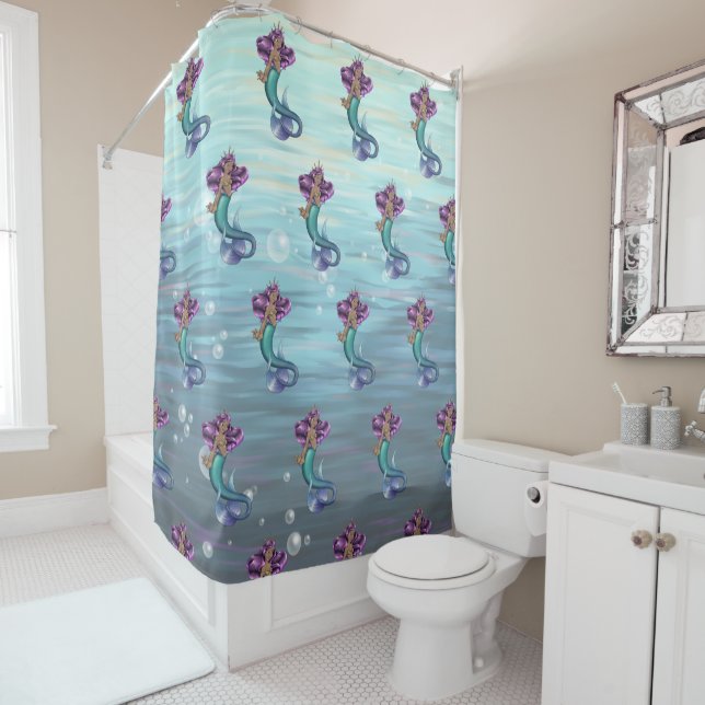 Mermaid Iole Shower Curtain (In Situ)