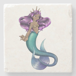 Mermaid Iole Stone Coaster