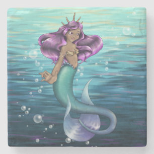 Mermaid Iole Stone Coaster
