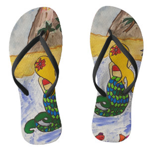 Mermaid Island Flip Flops
