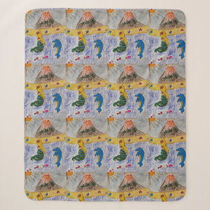 Mermaid Island Sherpa Blanket
