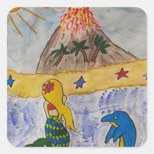 Mermaid Island Sticker