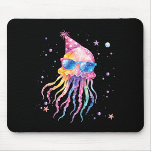 Mermaid Jellyfish Birthday Summer Matching Mouse Mat