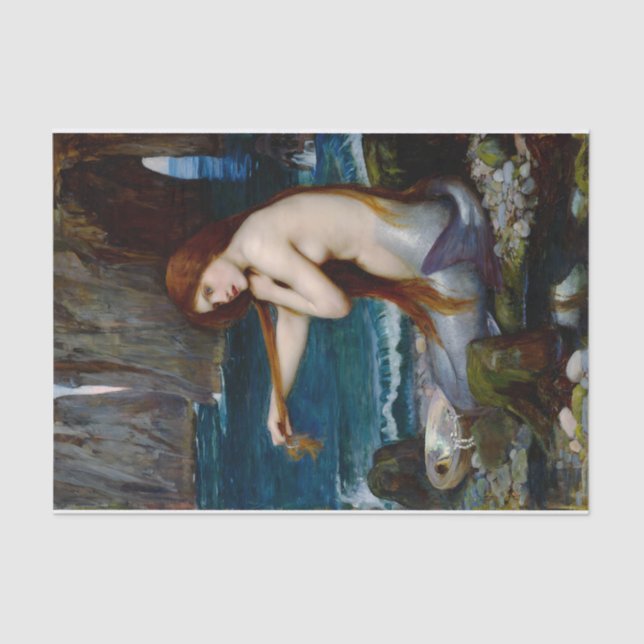 Mermaid John William Waterhouse Art Tissue Paper (Front)