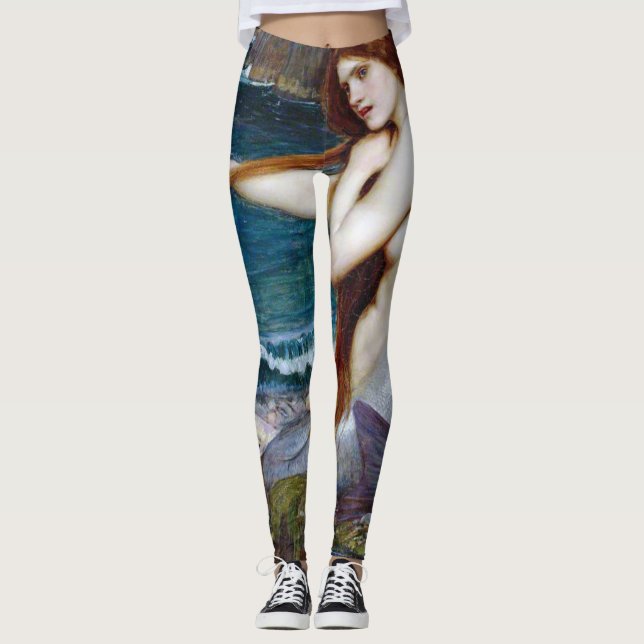 Mermaid, John William Waterhouse Leggings (Front)
