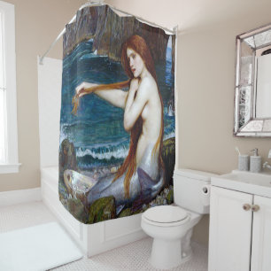 Mermaid, John William Waterhouse Shower Curtain