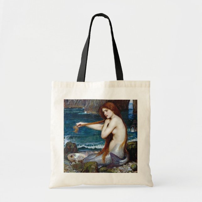Mermaid, John William Waterhouse Tote Bag (Front)