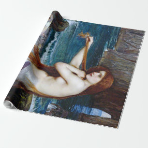 Mermaid, John William Waterhouse Wrapping Paper