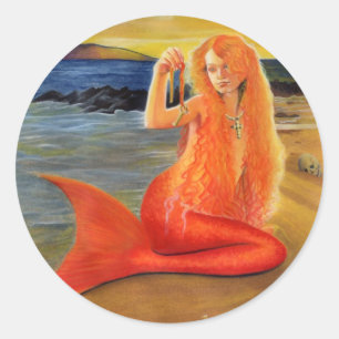 Mermaid Key Sunset Sticker