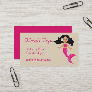 Mermaid kids online toys and books business business card