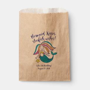 Mermaid Kisses Kraft Favour Bag