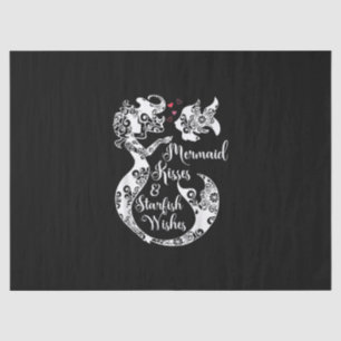 Mermaid Kisses Starfish Wishes Mandala Mermai Swim Tissue Paper