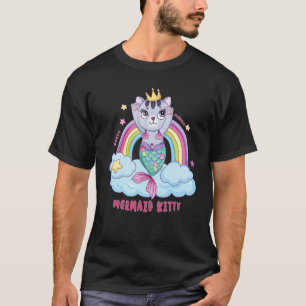 Mermaid Kitty Themes Cat T-Shirt