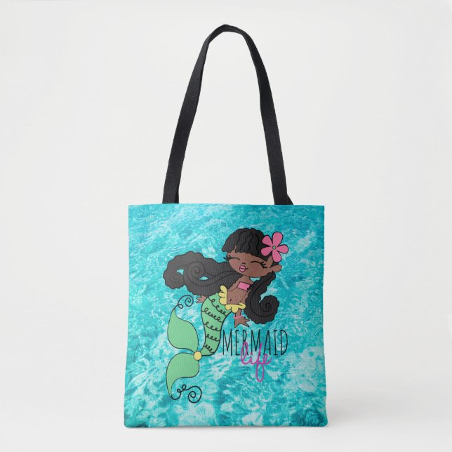 Mermaid Life B Tote Bag (Front)