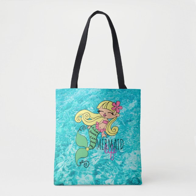 Mermaid Life BL Tote Bag (Front)