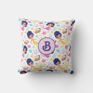 Mermaid Life Monogrammed Throw Pillow