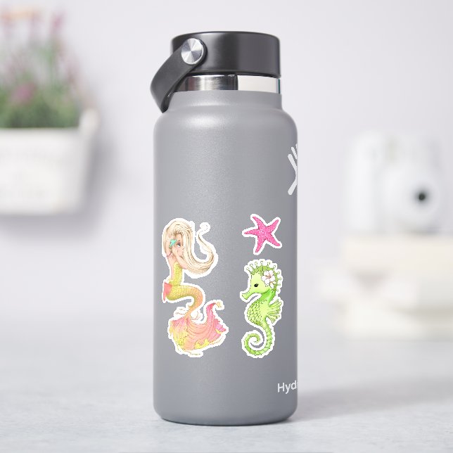 Mermaid Life Vinyl Stickers (HydroFlask)