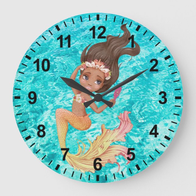 Mermaid Life Wall Clock (Front)