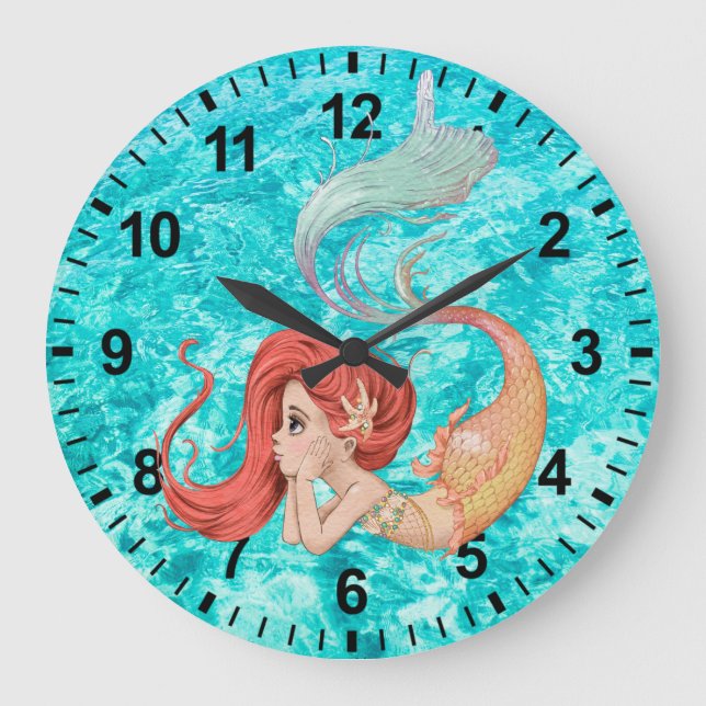 Mermaid Life Wall Clock (Front)