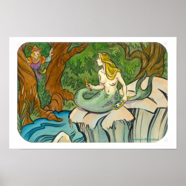 Mermaid Lorelei and Prince Enchanted Poster (Front)