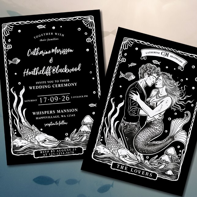 Mermaid Love | Tarot Wedding Invitation (Creator Uploaded)