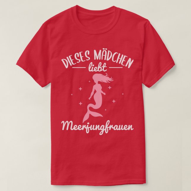 Mermaid Lovers Quote Girls Gift Idea 40 T-Shirt (Design Front)