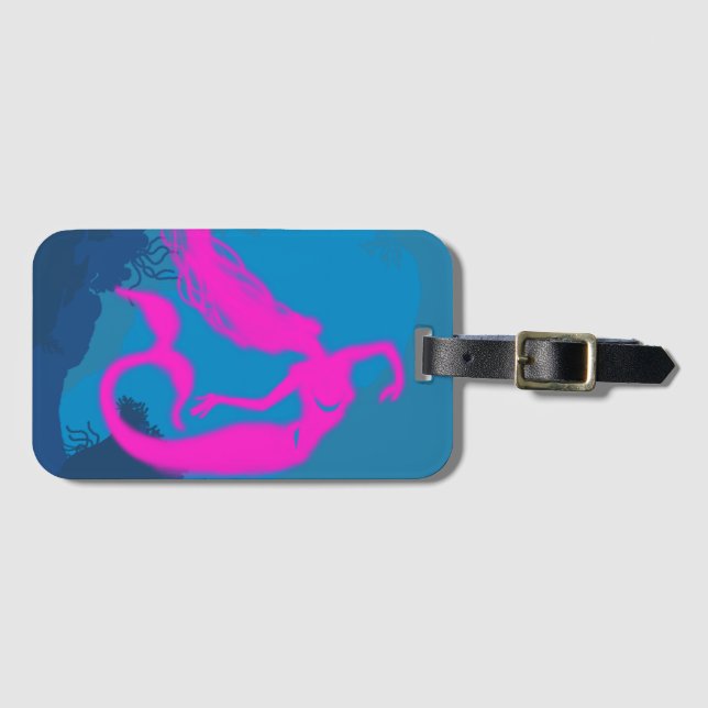 Mermaid Luggage Tag (Front Horizontal)
