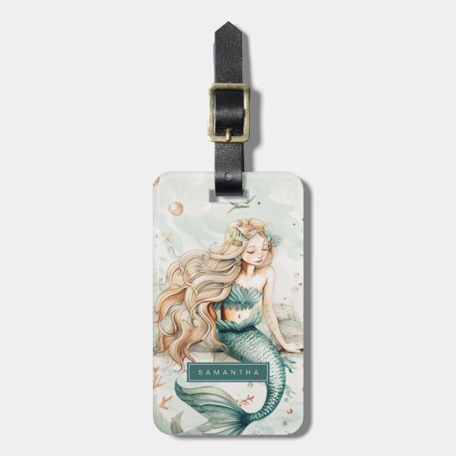 Mermaid Luggage Tags (Front Vertical)