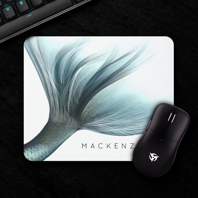 Mermaid Luxe Tail | Seafoam Mint Green Aqua Custom Mouse Mat (Creator Uploaded)