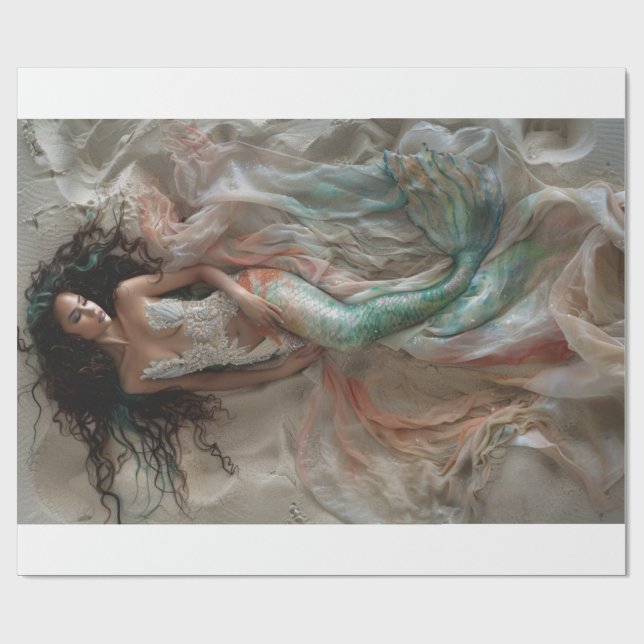 Mermaid Lyfe2 Wrapping Paper (Flat)