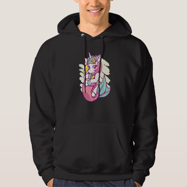 Mermaid Magic Unicorn Hoodie (Front)