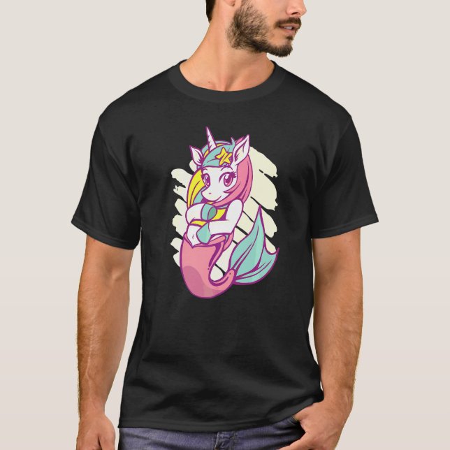 Mermaid Magic Unicorn T-Shirt (Front)