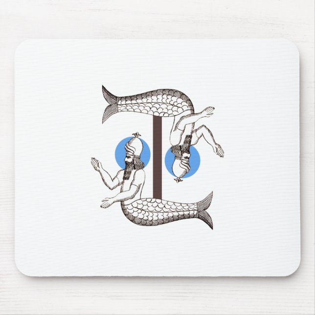 Mermaid male Emperor Triton Mouse Mat (Front)