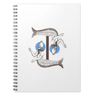Mermaid male Emperor Triton Notebook