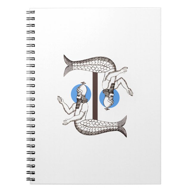Mermaid male Emperor Triton Notebook (Front)