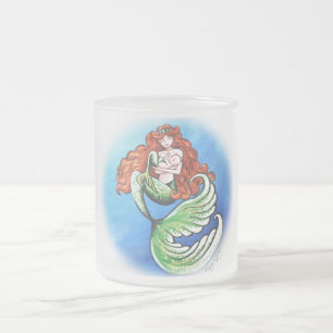Mermaid Mama Frosted Glass Mug