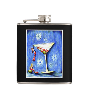 Mermaid Martini Hip Flask