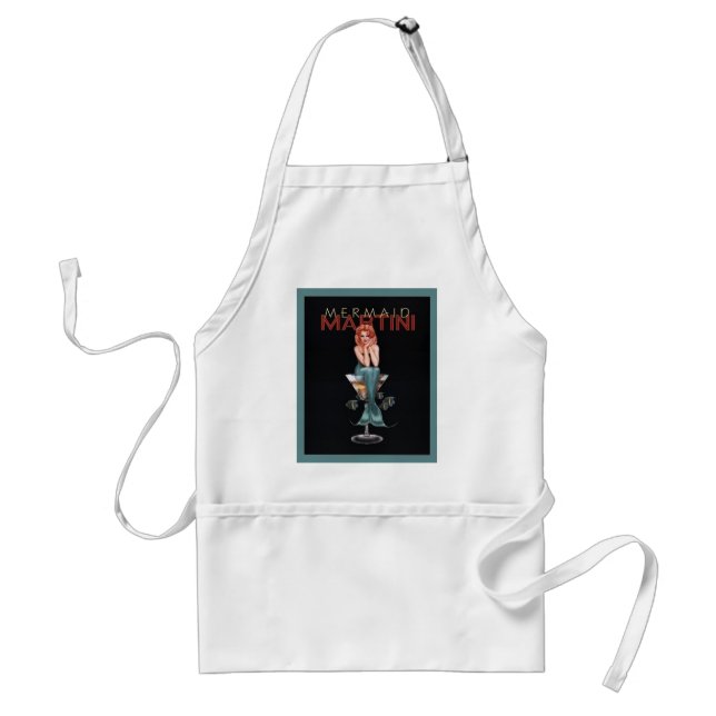 Mermaid Martini Standard Apron (Front)
