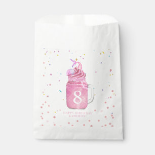 Mermaid Mason Jar Milkshake Girls Pink Birthday  Favour Bags