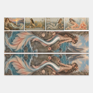 Mermaid Masterboard Decoupage Wrapping Paper Sheet