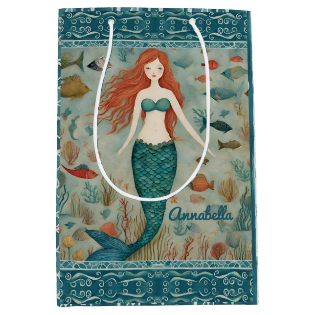 Mermaid  medium gift bag (Front)