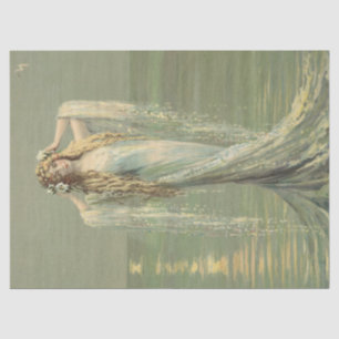 Mermaid / Mermaids Vintage Antique Decoupage Tissue Paper