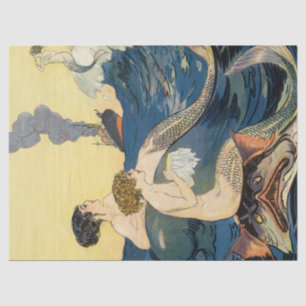 Mermaid / Mermaids Vintage Antique Decoupage Tissue Paper