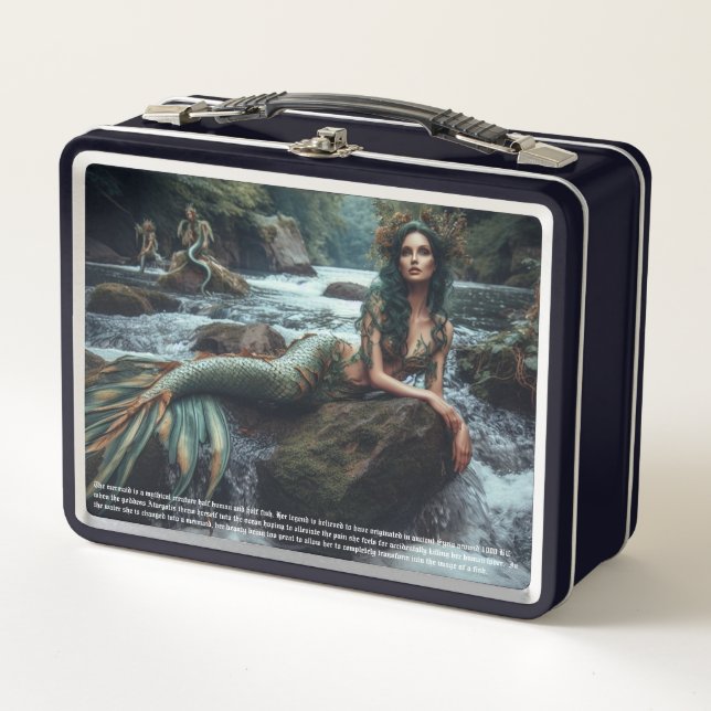 Mermaid Metal Lunch Box (Front)