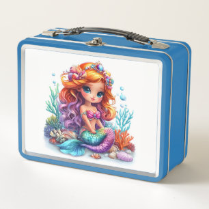 Mermaid Metal Lunch Box