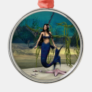 Mermaid Metal Tree Decoration